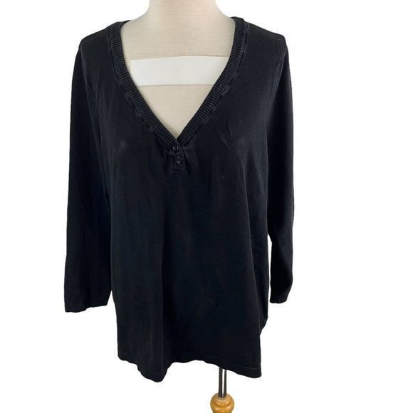 PENNINGTONS Black Button‎ Down Cardigan (1X) - Picture 8 of 8